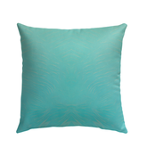 Colorful Floral Frolic pillow enhancing outdoor patio decor.